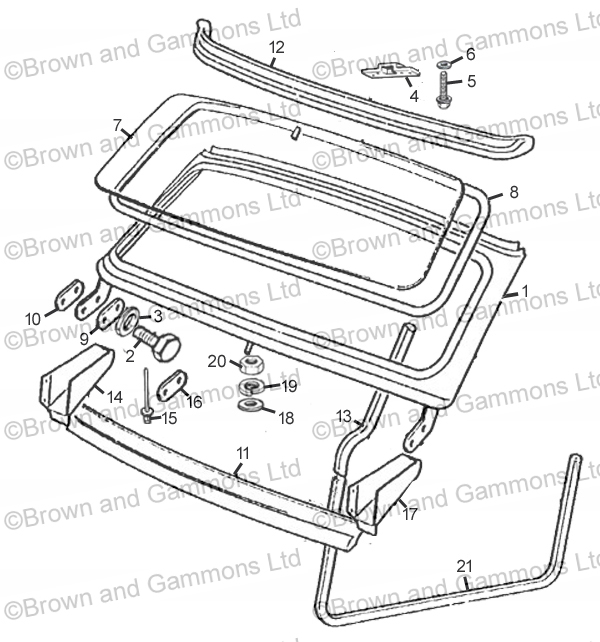 Image for Windscreen and Seals and fittings